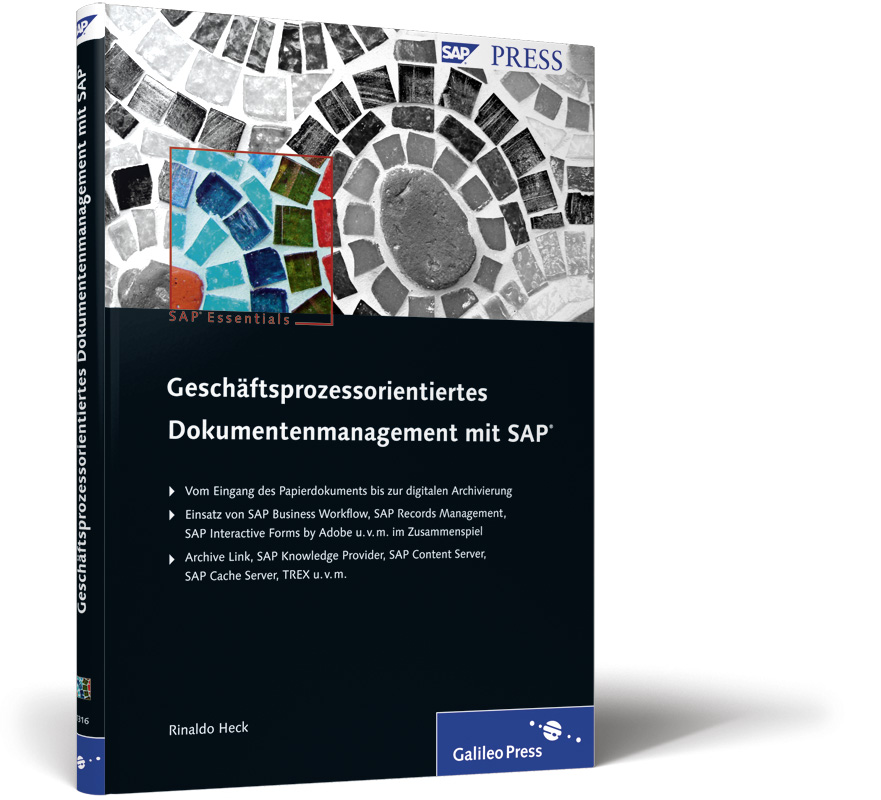 Buch mit dem Titel Geschäftsprozessorientiertes Dokumentenmanagement mit SAP
