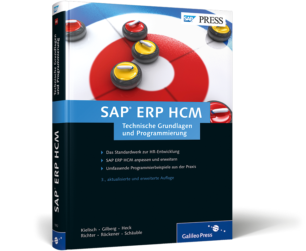 Buch mit dem Titel SAP ERP HCM Technische Grundlagen und Programmierung