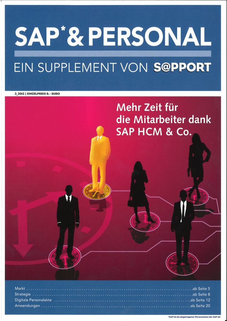 S@pport Magazin mit dem Thema Mehr Zeit für die Mitarbeiter dank SAP HCM & Co