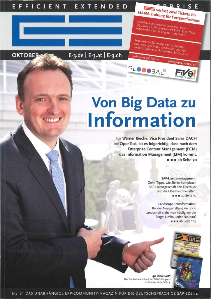 E3 Magazin mit dem Thema Von Big Data zu Informationen